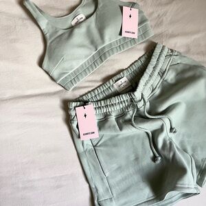 Women's Athletic Shorts - Mint Green